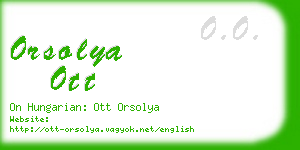 orsolya ott business card